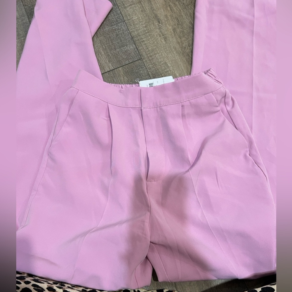 Straight-Leg Woven Trouser Pants